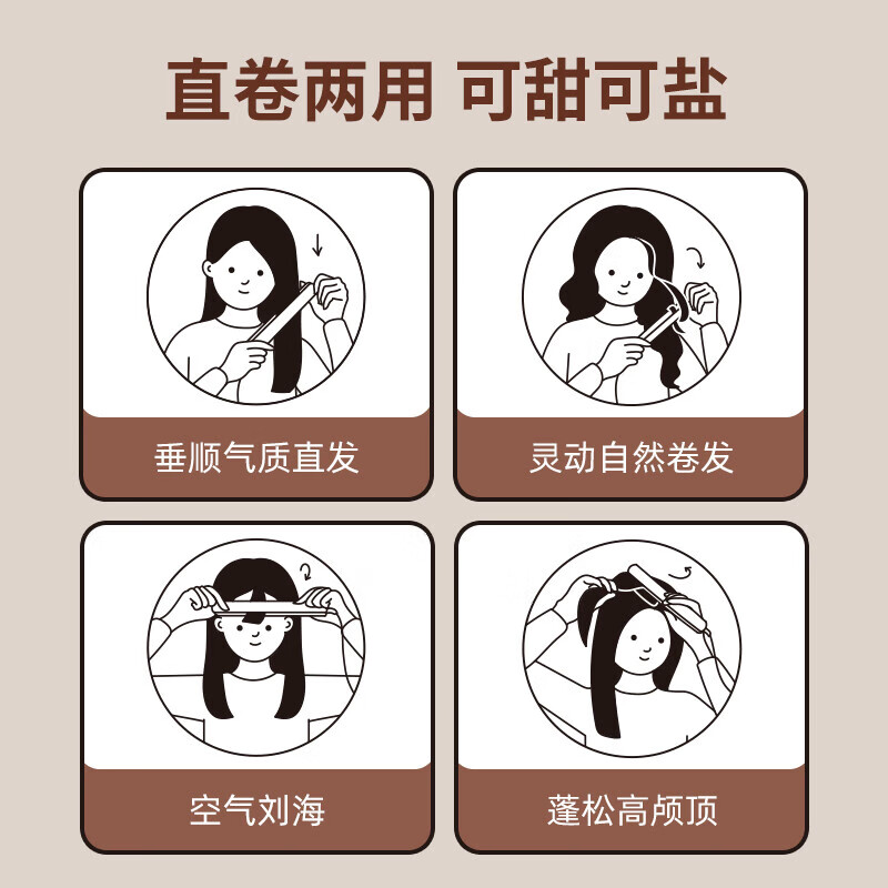 直白(zhibai)直卷发器 L2(Brown)高清大图
