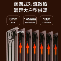 格力(GREE) 取暖器油汀电暖器家用13片电油丁速热电暖气片卧室客厅烘衣加湿防烫暖风机节能烤火炉NY23-X6022B