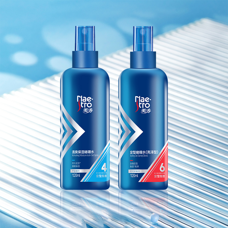 美涛(Maestro) 清爽保湿啫喱水(发用)120ml*4瓶高清大图