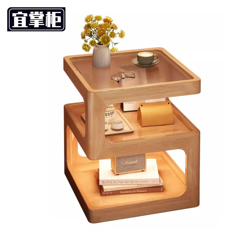 宜掌柜 木质床头柜高清大图