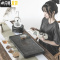 三维工匠天然乌金石茶盘功夫茶具套装家用客厅石头小茶台烧水壶全自动一体 100X30-窗花茶盘乌金石
