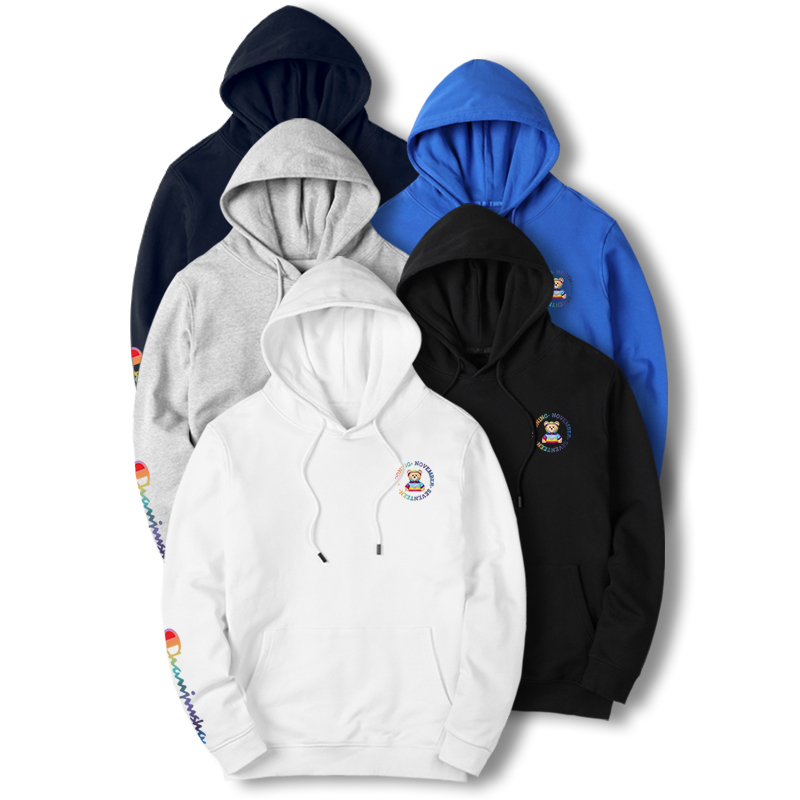 champion冠军男士连帽卫衣秋季潮牌宽松衣服韩版潮流运动秋装长袖外套