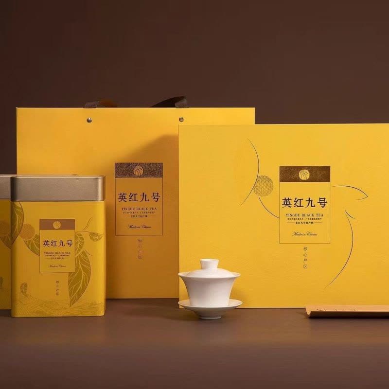 正宗英德英红九号罐装红茶 浓香型茶叶礼品盒装 送礼高山老树茶图片