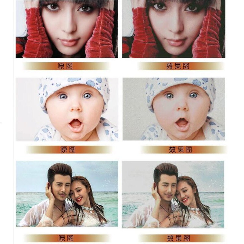 钻石画定制 人物情侣宝宝婚纱照照片定做贴钻十字绣魔方圆钻满钻