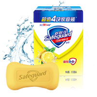 舒肤佳(Safeguard )柠檬清新型洗手沐浴香皂115克X4三盒共12块家庭装清香新老包装随机发