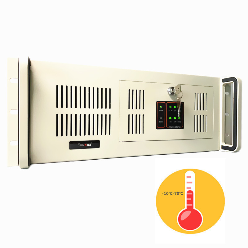 Tuunwa原装工控机机架式服务器MOIPC-4000支持6个com口COM1可调485/7个PCI/PCIE扩展（酷睿i7 2600 8GB 1TB+256GB固态）前置电压监测