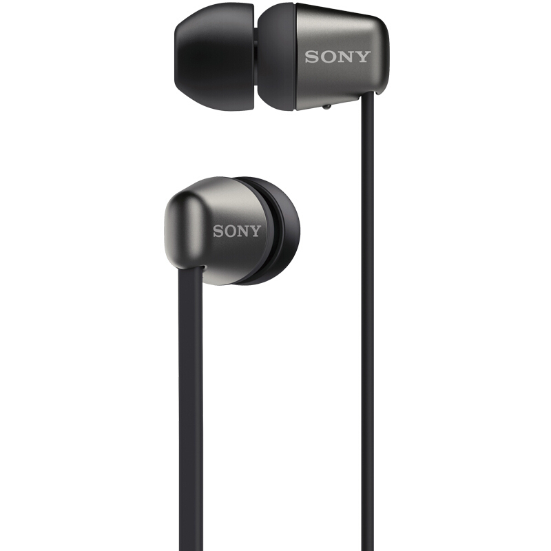 索尼(SONY)WI-C310 无线蓝牙入耳式立体声耳机 手机耳机 颈挂线控 黑色