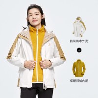 凯乐石户外登山服男防水防风衣女保暖抓绒三合一冲锋衣/远征pro