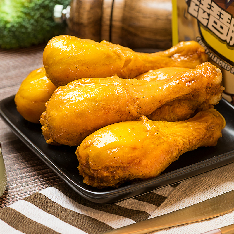 满300减210三只松鼠咖喱味琵琶腿160g真空熟食卤味即食零食小吃