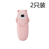 防锁扣儿童扣锁小孩开安全锁柜桶马桶盖锁智扣婴儿粘锁柜 巧克力色