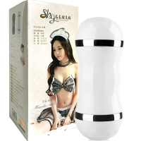 谜姬成人用品男用免提自慰器电动飞机杯男性系列非充气娃娃阴臀倒模玩具名器振震动双穴双通道羞羞杯