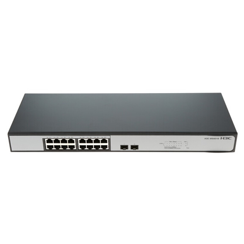 华三(H3C)MS4016 16口全千兆非网管机架式监控专用企业级网络交换机