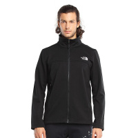 北面（The North Face） 秋冬新品男士防风保暖加绒软壳衣|366J 黑色/KX7 M码170/92A M170/92A 黑色KX7