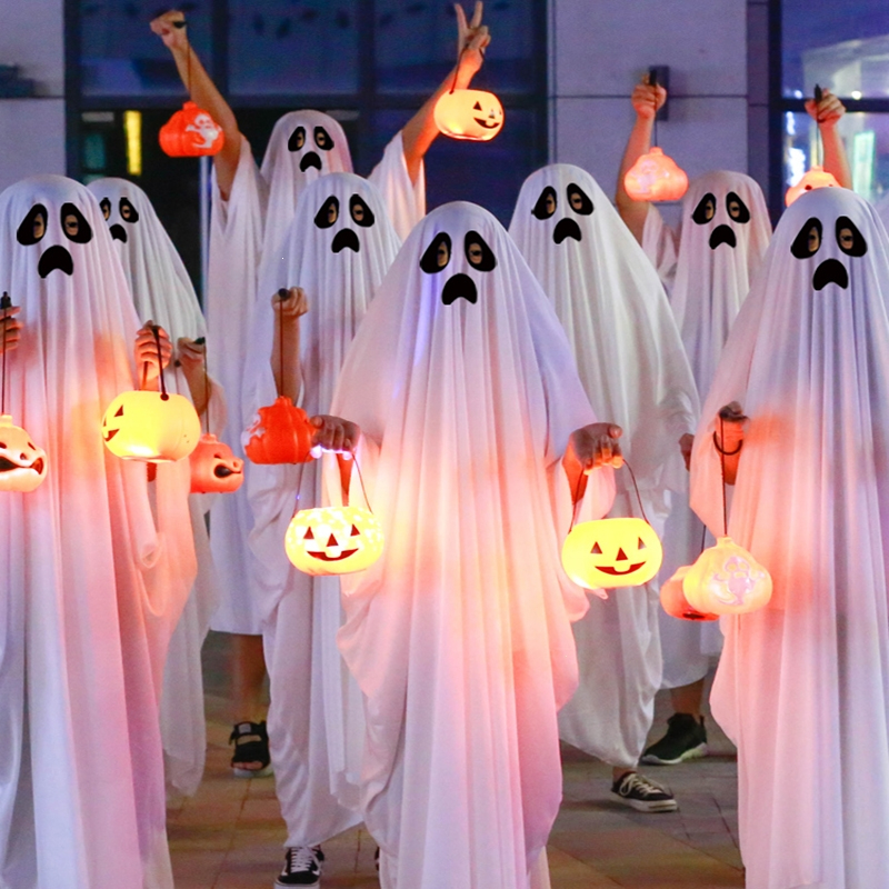 法耐万圣节儿童服装男童女幽灵服饰cos衣服鬼装扮哈佬喂亲子成人服饰