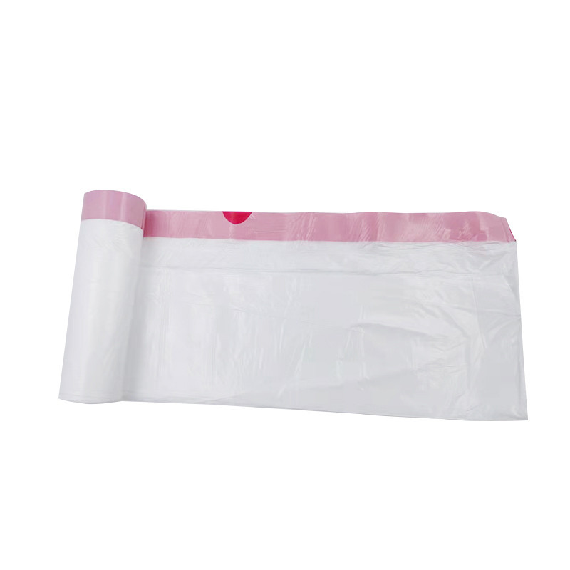 家来纳6卷白色穿绳HDPE清洁袋 45cm*50cm