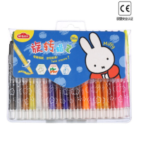 晨光旋转蜡笔米菲短款36色FGMX4310 36支/盒