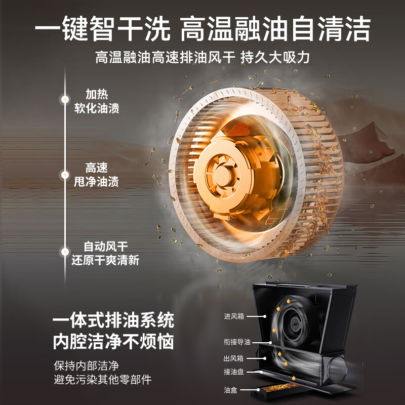 华帝集成灶消毒柜款二星级储物柜油烟机燃气灶18风量5.0kW爆炒烟灶套装 i30G30天然气