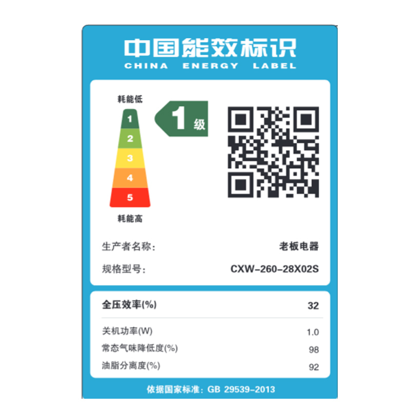 老板(ROBAM)老板升级23m³抽油烟机单烟机吸油烟机侧吸式大吸力脱排油烟机自营免拆洗近吸式油烟机28X02S