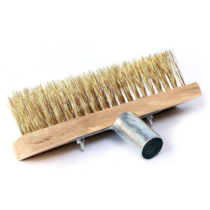 闪电客长柄钢丝刷子地板刷洗地刷硬毛刷铁丝刷清洁工业除锈青苔大号