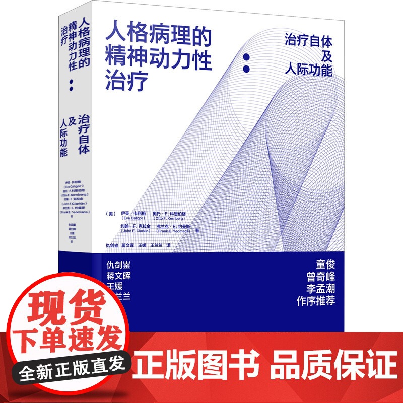 人格病理精神动力性治疗自体人际功能伊芙卡利格心理治疗临床心理学精神分析客体关系治疗师指南创伤治疗人格障碍心理学专业书籍高清大图