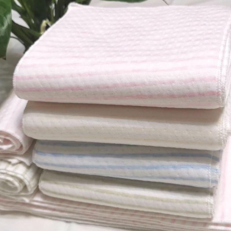 纯棉尿布吸水透气亲肤芥子布婴儿三层加厚保暖可洗生态棉尿片 彩条棉