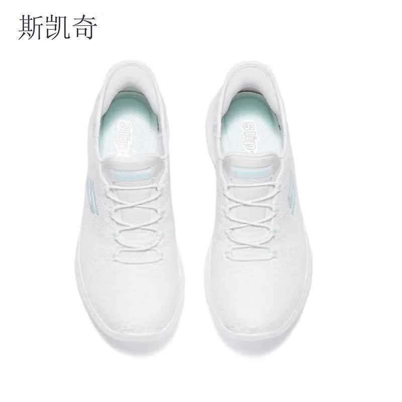 斯凯奇 女夏季白色休闲鞋 150125/WHT-7 双高清大图