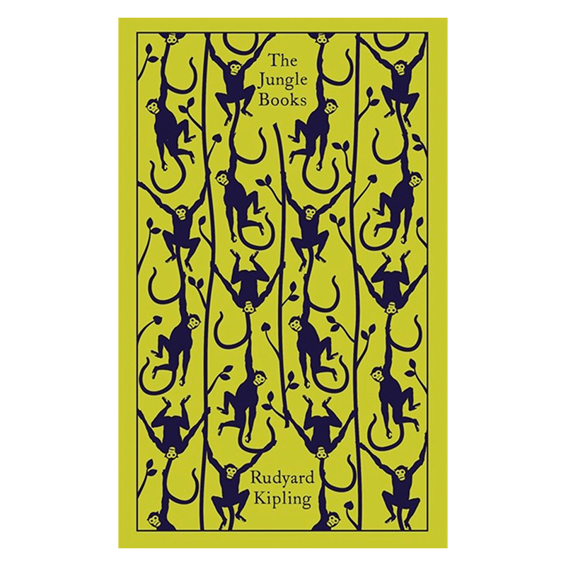[正版]丛林之书 英文原版 The Jungle Books 鲁德亚德吉卜林 诺奖得主作品 精装 冒险故事 经典文学名高清大图