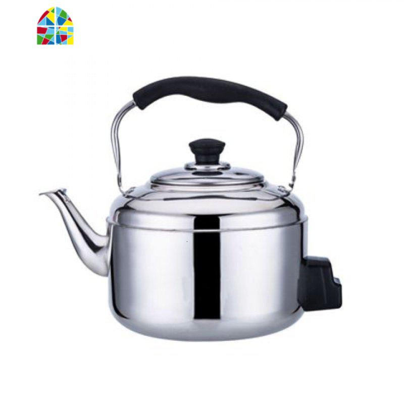 不锈钢电热水壶大容防干烧家用烧水壶电水壶鸣笛电茶壶4-5L6L7L8L FENGHOU 8升加厚电用（95cm电_407