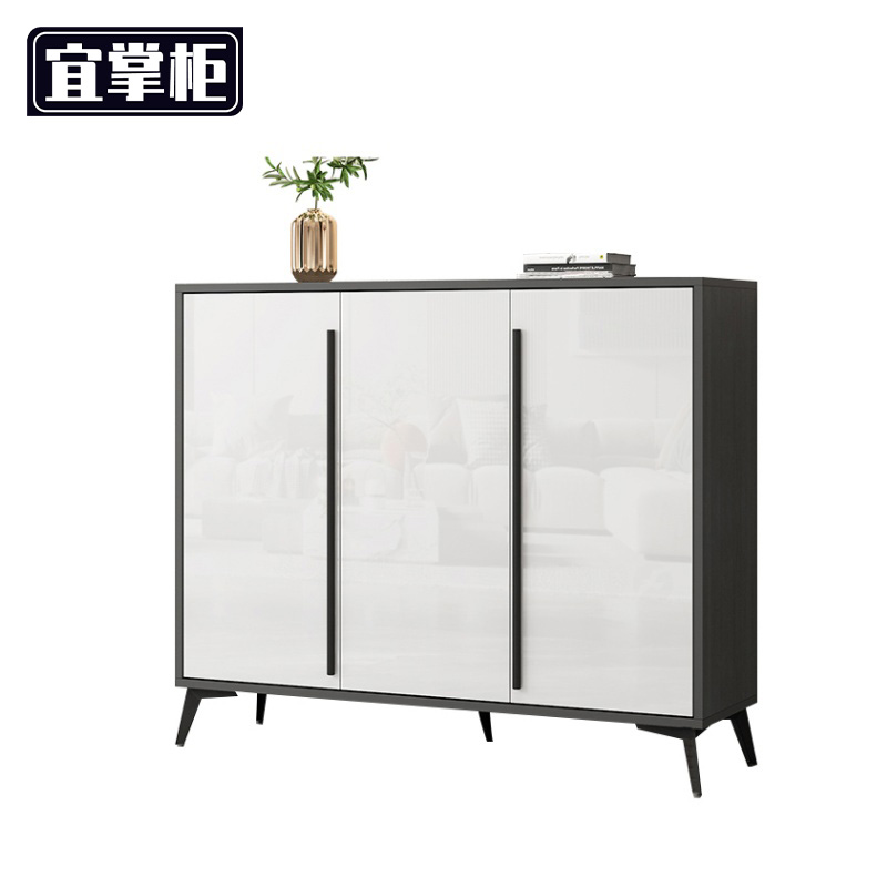 宜掌柜木质 鞋柜高清大图