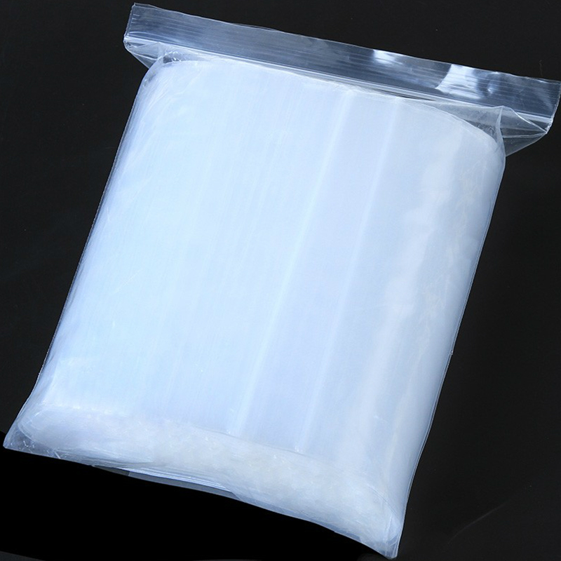 加厚透明自封袋密封口塑料袋小号保鲜收纳食品袋大号包装袋子收纳袋三维工匠 中号【12*17.5cm】100只装