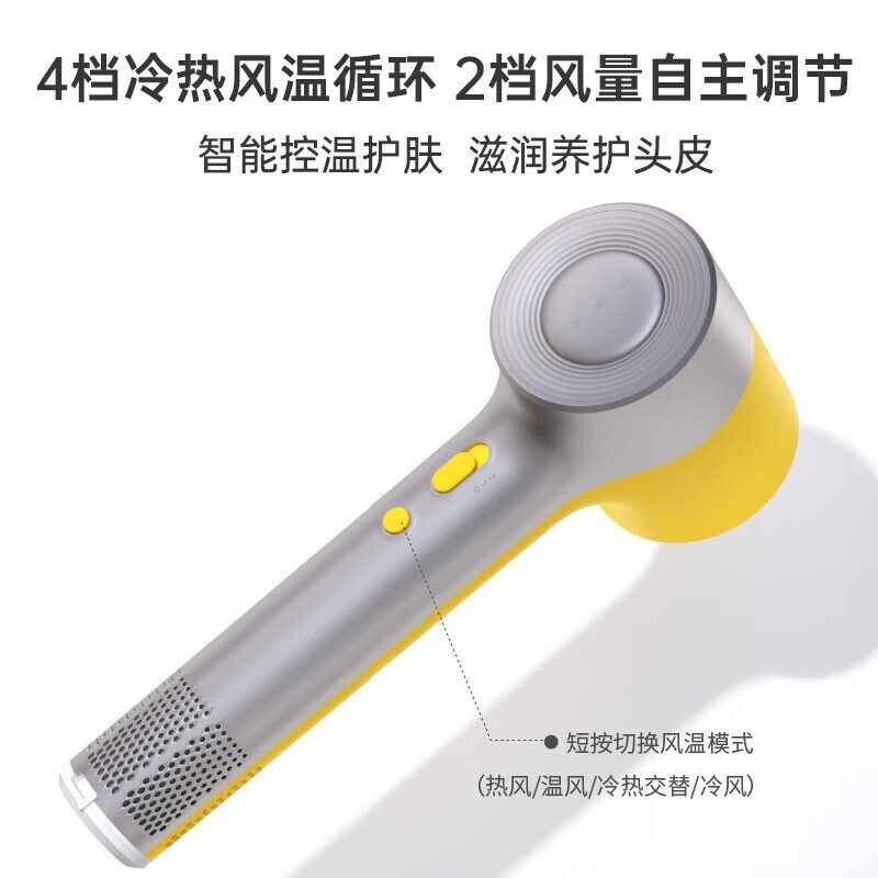 松下(Panasonic)电吹风速干大风力大功率吹头发负离子低噪音家用护发吹风机高速吹风筒电吹风机送礼缤纷筒 达芬奇白高清大图