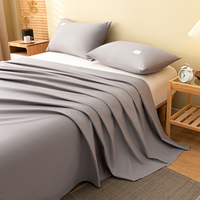 无印良品全棉水洗棉床单单件纯棉夏季宿舍单人全棉被单双人