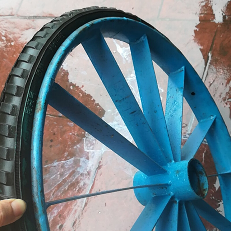 企购优品手推两轮板车垃圾劳动车斗车轮含2个轮骨26寸