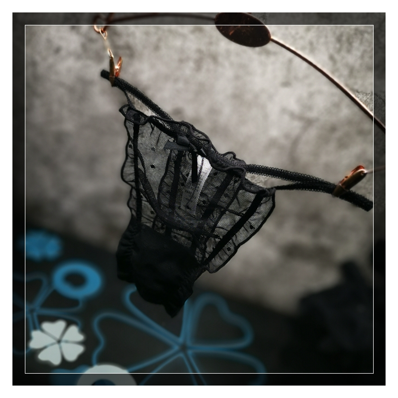 ideamini日系美女内裤女透明超薄诱惑透明丁字裤透憾性感大码日常穿