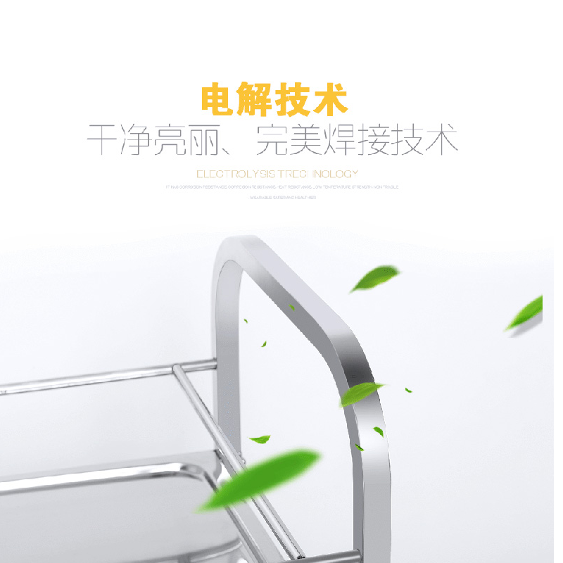 加厚不锈钢餐车二三层手推车收餐车送餐车酒店快餐店收碗车餐厅酒水车厨房置物架双层餐车_三层大号定制款