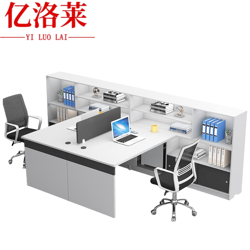 亿洛莱 办公桌椅 1.5*2.8*1.1m 套高清大图