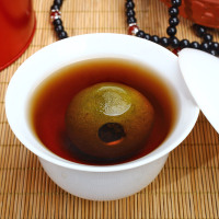 八闽东华新会小青柑宫廷陈皮普洱茶小柑橘桔普茶普洱茶木桶礼盒装500g