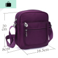 2020女包包斜挎包女式斜挎包女士帆布旅行运动单肩妈妈小布包包袋NEWLAKE 紫色小16.5*20cm