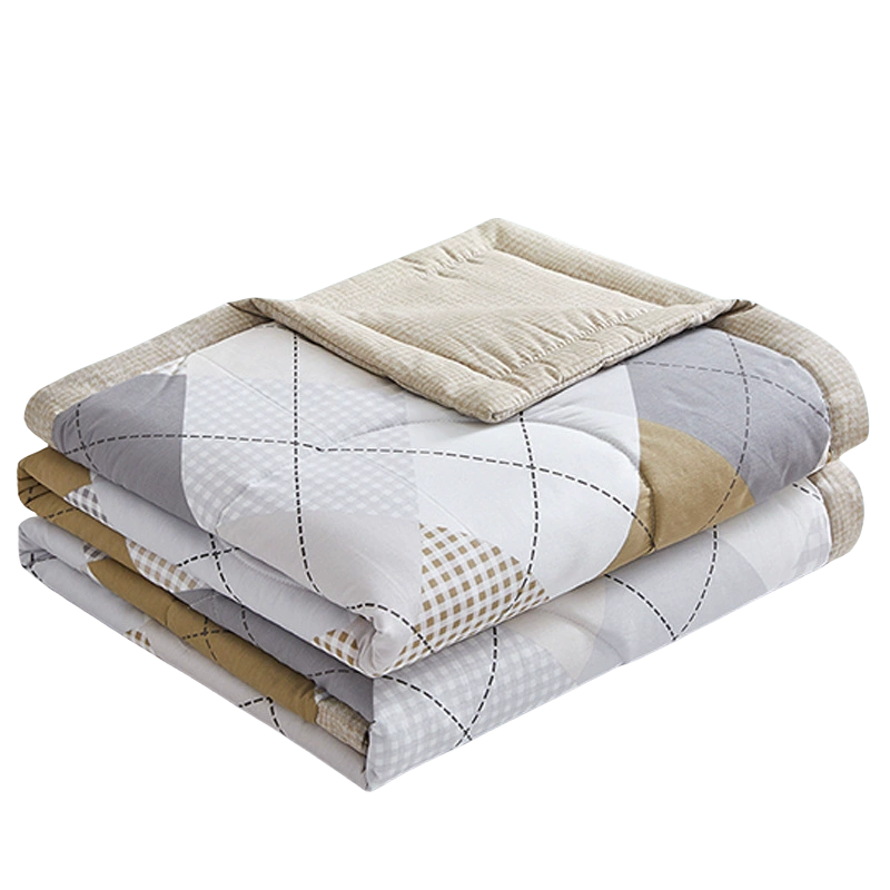 铭思沃被子三件套1.2米床 咖色 套高清大图