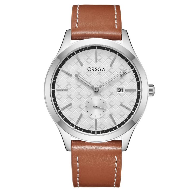 ORSGA手表男简约男士手表防水日历时尚休闲商务学生男表石英表腕表1177G图片