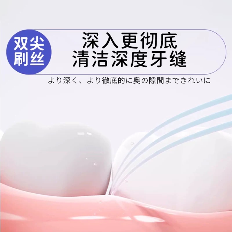 CCOKIO(酷优客) 透气孔纤薄超软牙刷3支装(颜色随机发)高清大图