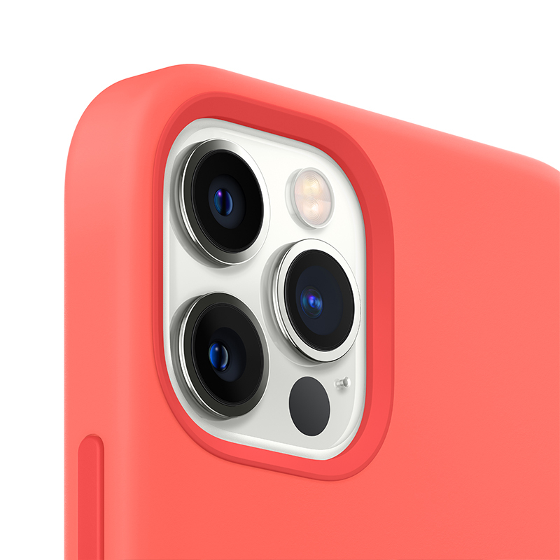 Apple 原装 iPhone 12 Pro Max MagSafe硅胶外壳 粉橘色 12 Pro Max专用手机壳