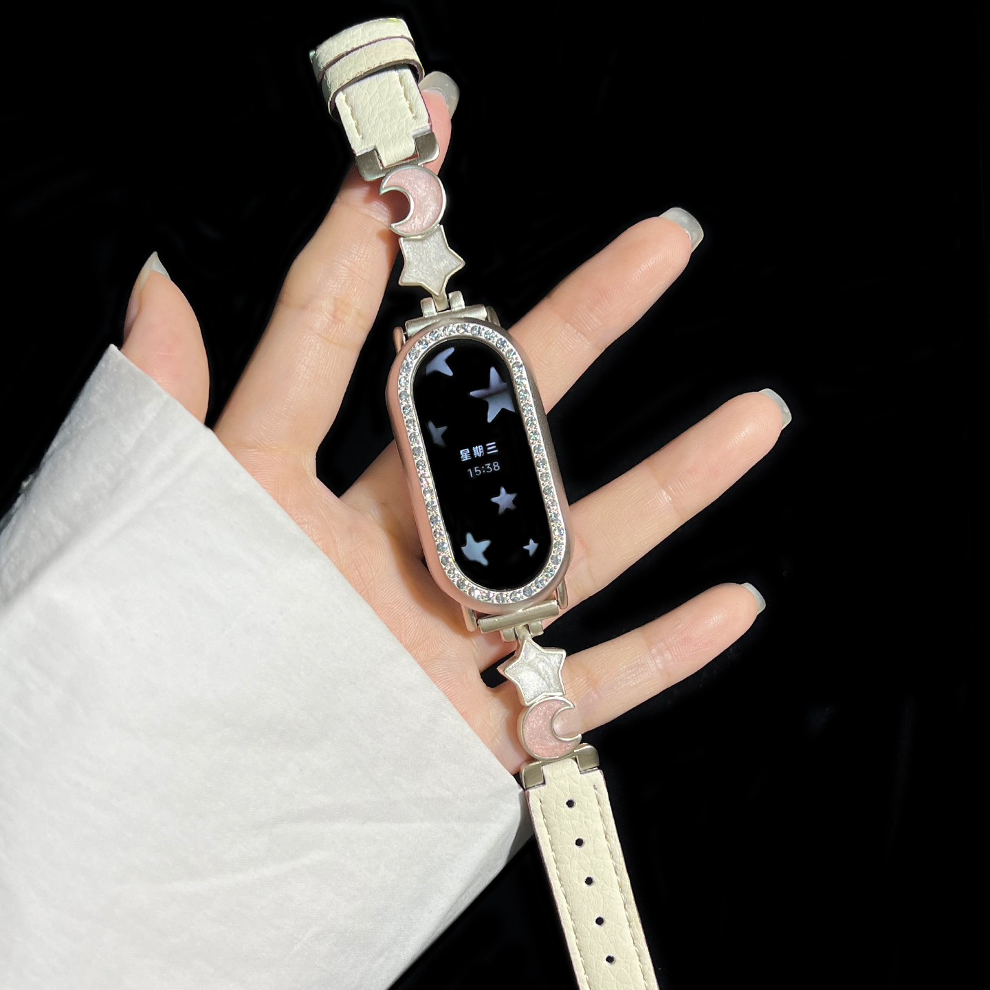 【海盐糖果薄荷】适用小天才电话手表z10表带z9/z8少年z7新款3139B 星拼米钻 9