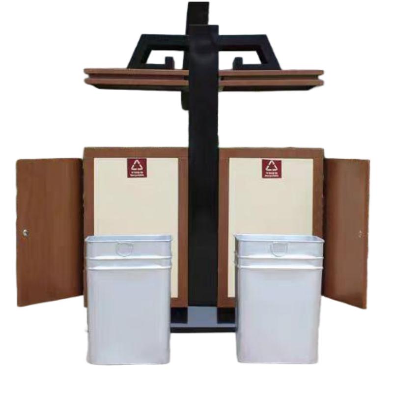 鑫睿辉 仿古户外垃圾桶 80*40*96cm 个高清大图