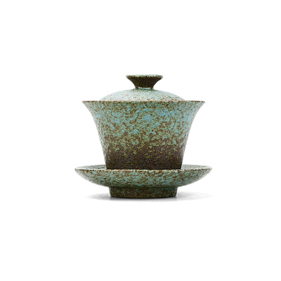 言艺(yanyi) 三才盖碗茶杯大号茶碗功夫茶具复古粗泡茶碗 枯木逢春盖碗