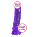 久爱（Jiuai）大粗仿真阳具女用自慰器具 假阳具仿真阳器软胶彩色透明自慰棒手动成人情趣性用品 紫罗金刚-大号(_141