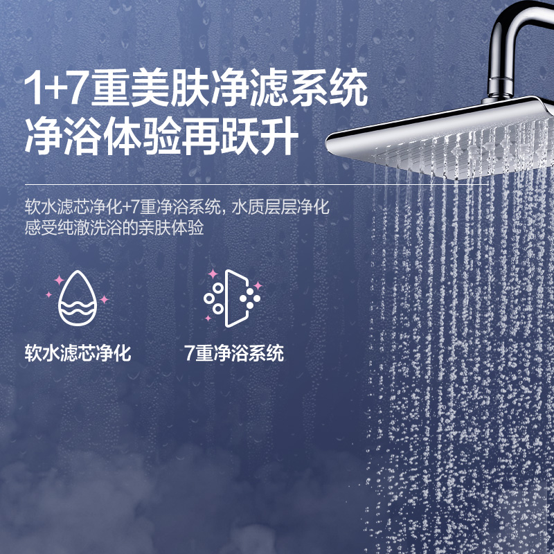 万和(Vanward) 16升燃气热水器天然气恒温 小体积省空间 滤芯净浴 轻音降噪JSQ30-MF6D16高清大图