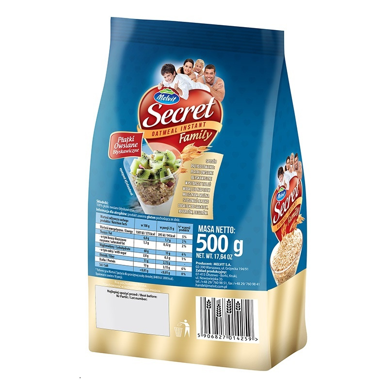 麦尔维特（Melvit）速溶低糖燕麦片 500g*6（保质期至2019年5月）