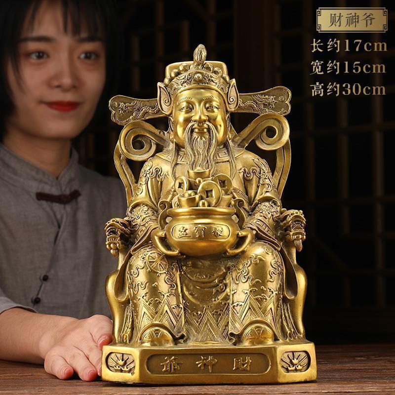 美帮汇铜摆件大号 铜爷佛像文铜像客厅供奉高清大图