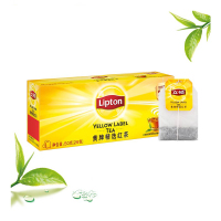 立顿Lipton 红茶 茶叶 黄牌精选经典 斯里兰卡红茶 冲饮袋泡茶包2g*25包